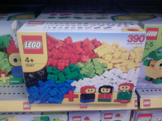 A box of regular LEGO